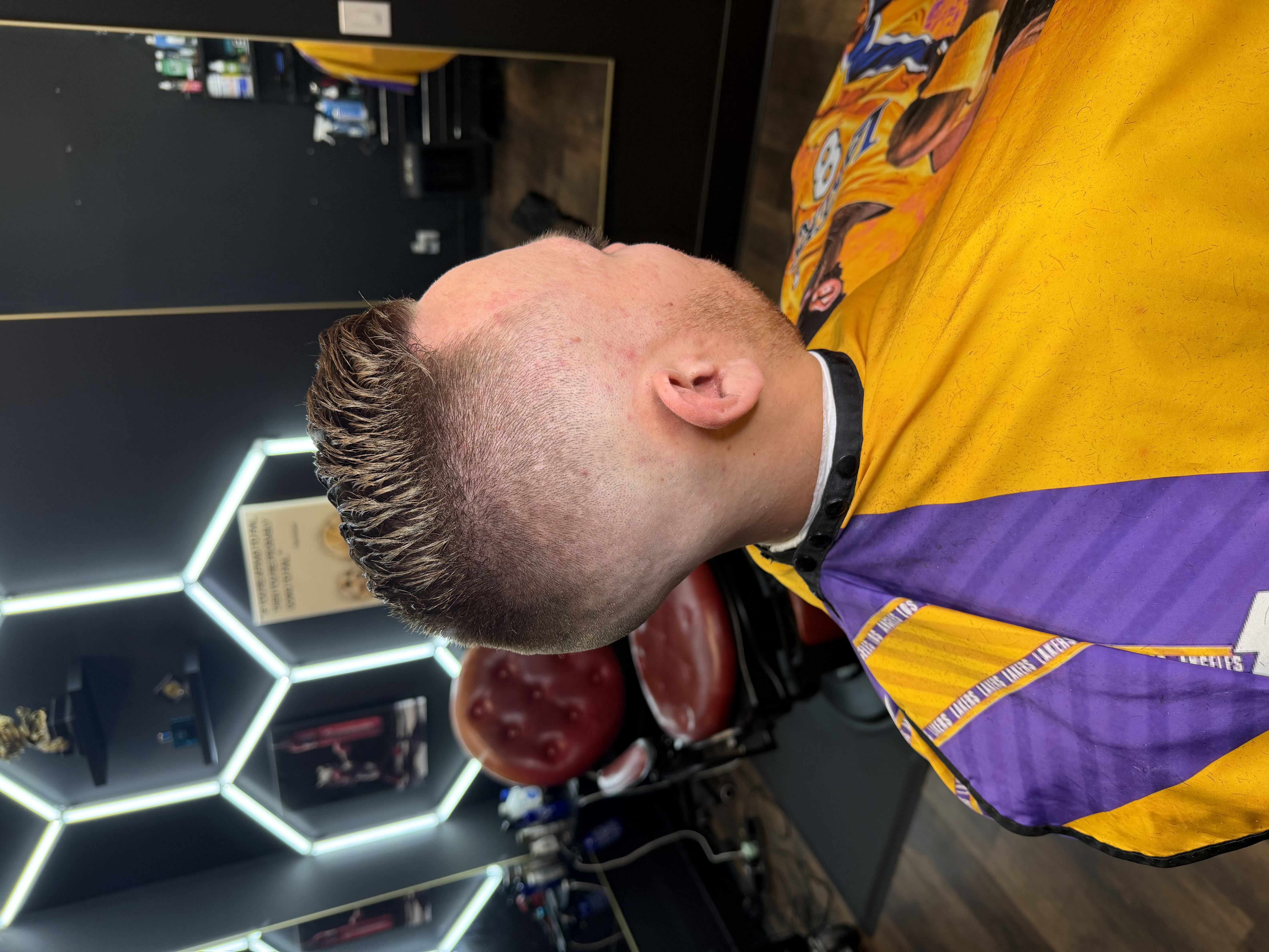 Textured crop with skin fade